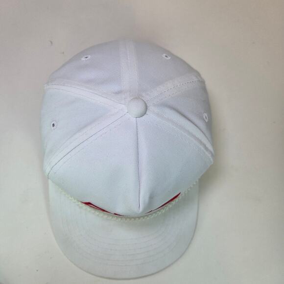 Vintage Chevrolet Genuine Chevy Logo Rope Snapback Hat White Red YoungAn OSFA - Picture 5 of 10